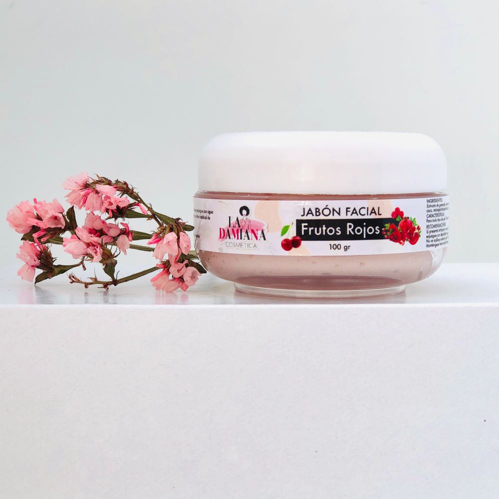 Jabón Facial Exfoliante Frutos Rojos