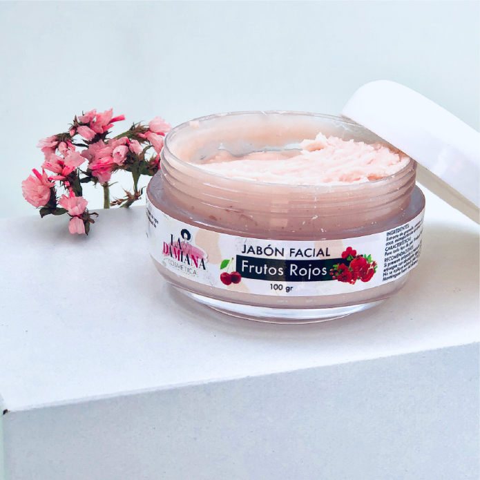 Jabón Facial Exfoliante Frutos Rojos